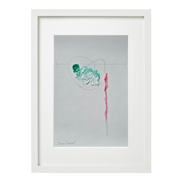 Neutral Colors Palette Organic Modern Botanical Flower Original Oil Painting / Contemporary Herbarium / Earth Tones For Sale