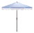 Lucerna 9 Ft Crank Umbrella, Baby Blue Stripe/Brown Pole For Sale