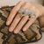 Gemstone Bochic “Orient” Multi Sapphire & Ruby Panther Vintage Ring Set In 18 K Gold & Silver For Sale - Image 7 of 14