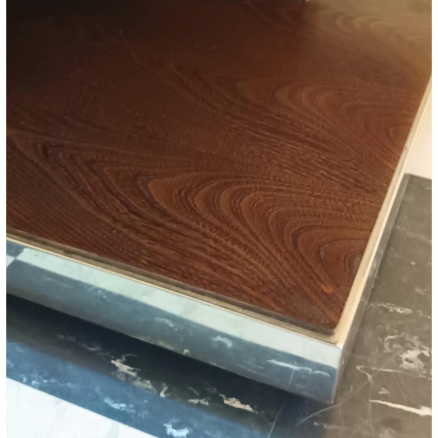 Coffee Table in Glass and Chromed Metal, 1980s For Sale - Image 6 of 14