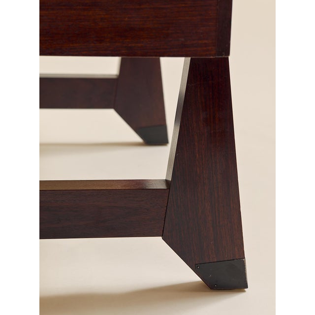 The Vintage 1970s Rosewood and Tile Coffee Table For Sale - Image 9 of 10