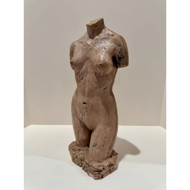 1960s Larry Mohr Signed Ceramic Figurative Torso Sculpture Modernist Female Form For Sale - Image 4 of 11