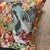 Yellow Jungle Bird Woven Cushion Cover For Sale - Image 8 of 12