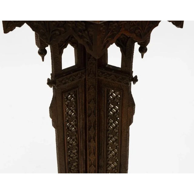 Antique Burmese Anglo-Indian Plant Stand For Sale - Image 4 of 10