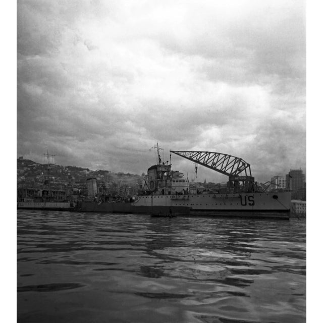 1930s Karl Heinrich Lämmel, Travelling Through Italy, Genova Harbor, Italy, 1939, Photograph For Sale - Image 5 of 5