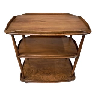 Mid-Century Modern Drinks Trolley with Glass Tops by Lucian Ercolani for Ercol, 1960s For Sale