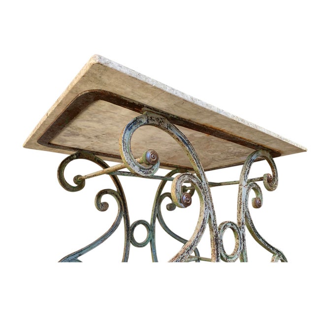 Metal French 19th Century Butcher's Table For Sale - Image 7 of 12