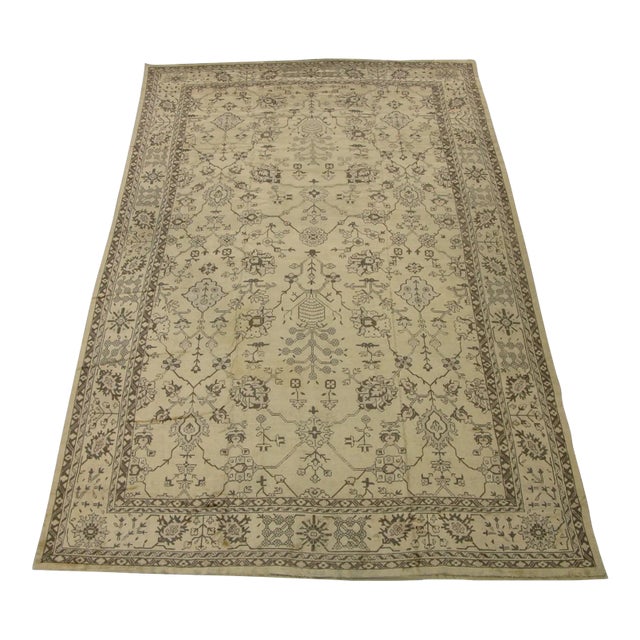 1920s Tribal Turkish Oushak Rug 19'x11' For Sale