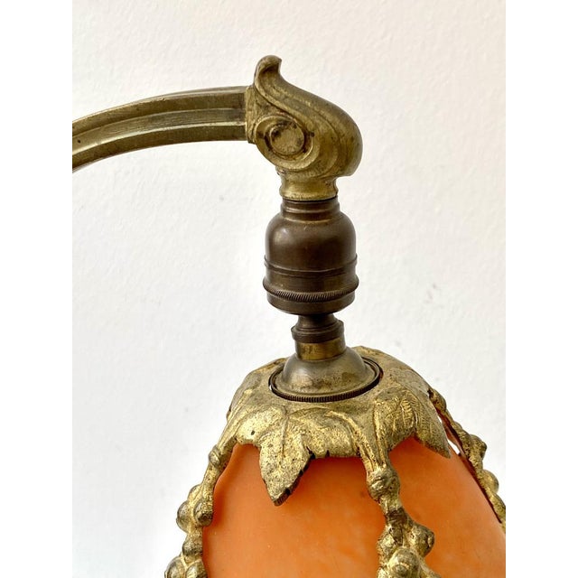 Art Deco Lamp with Glass Screen by Charles Ranc, 1920s For Sale - Image 4 of 17