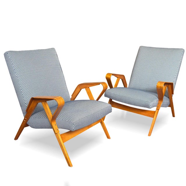 Mid-Century Lounge Chairs by Tatra Pravenec for František Jirák, 1960s, Set of 2 For Sale - Image 13 of 13