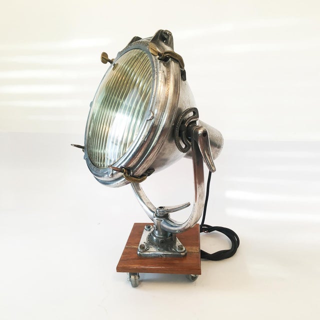 1930s Crouse Hinds Nautical Spotlight For Sale - Image 5 of 17