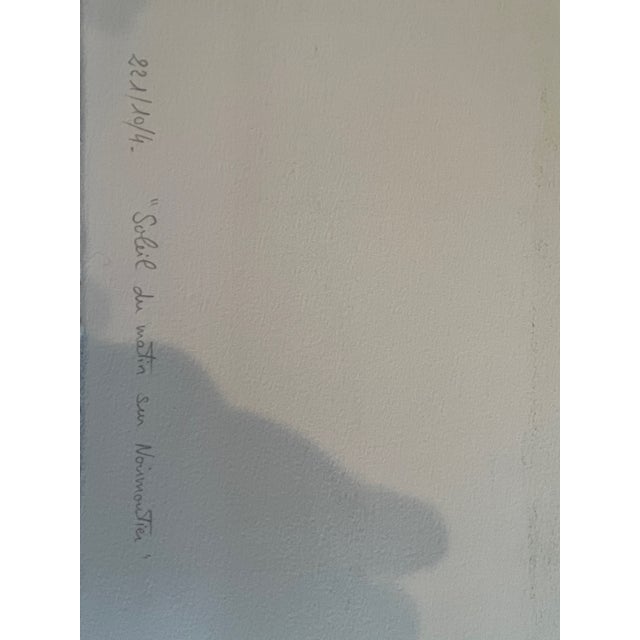 Late 20th Century Alain Bonnefoit Lithograph "Soleil Du Matin Sur Noirmoutier" Signed 78/175 For Sale In San Francisco - Image 6 of 10