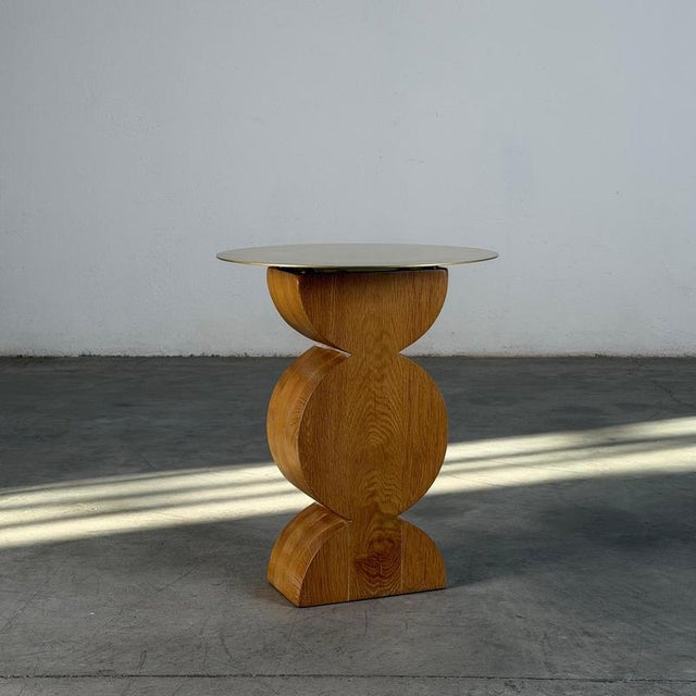 Sculptural and iconic, this “Constantin” side table was designed by Dino Gavina for Studio Simon in 1971 as part of the...
