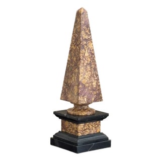Neoclassical Style Marble Obelisk For Sale