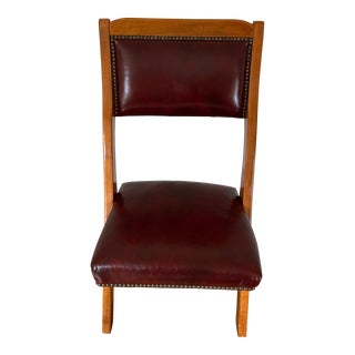 1990s Rms Titanic Artifact Collection Leather Chair For Sale