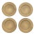 Trompe Loleil Faux Woven Wicker Charger Plates- Set of 4 For Sale