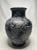 Traditional Traditional Black Floral Embossed Vase in the Style Rene Lalique For Sale - Image 3 of 10