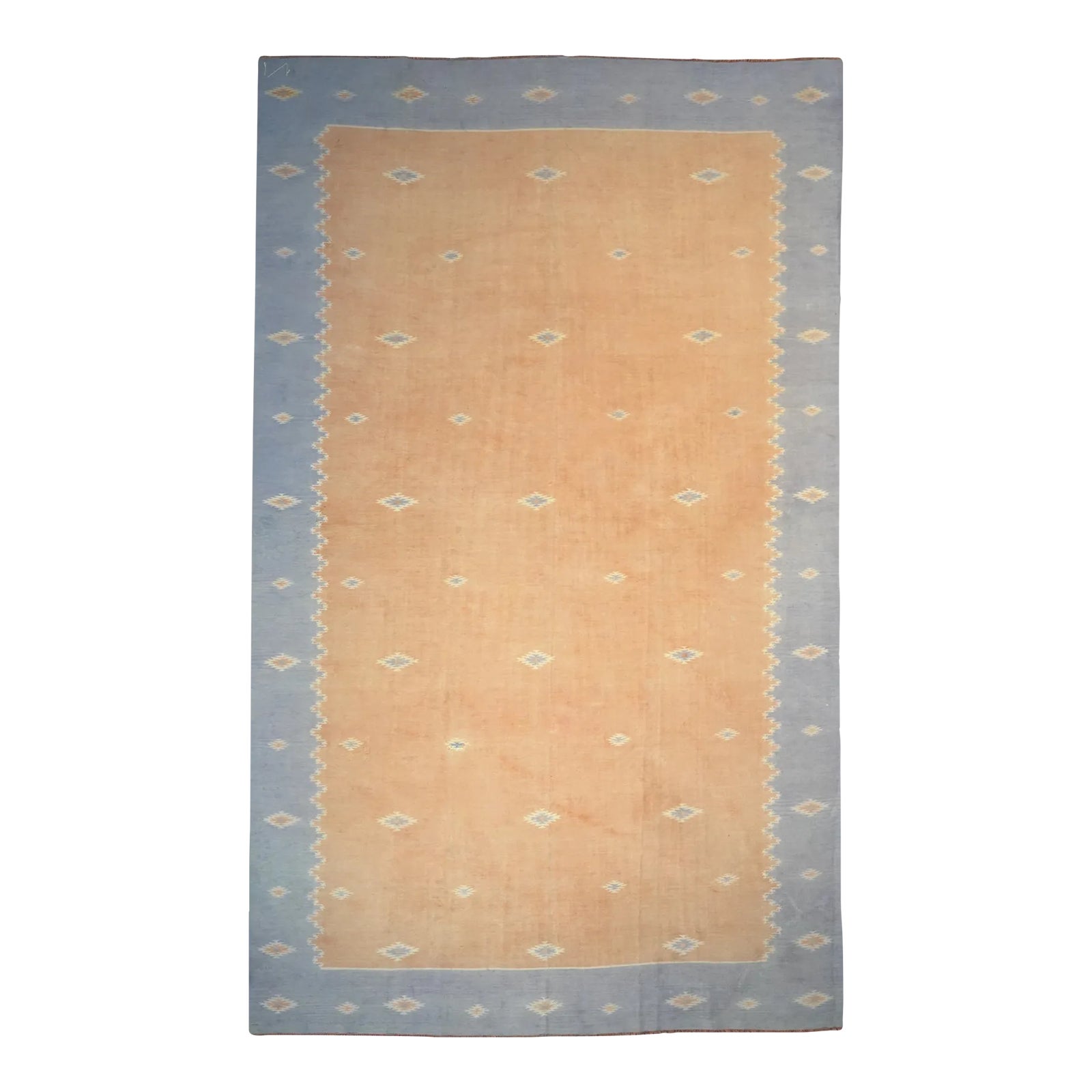 Vintage Dhurrie Rug, With AllOver Geometric Patterns, From Rug & Kilim Chairish