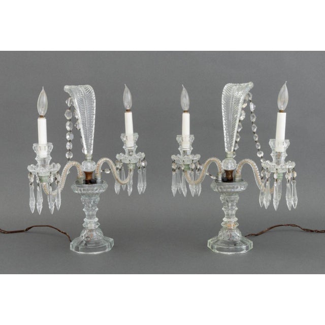 Victorian Style Cut Crystal Candelabra, Pair For Sale - Image 13 of 13