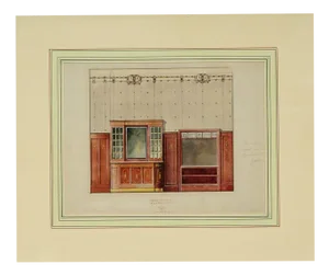 Interior Cabinet Rendering Painting