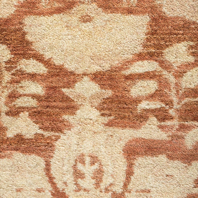 Traditional Mogul Collection Hand-Knotted Area Rug - Ivory 12' 5" x 17' 10" For Sale - Image 3 of 4