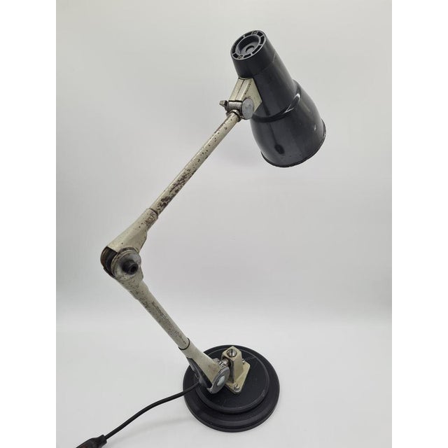 Mid-Century Modern Industrial Adjustable Desk Lamp, 1950s-1960s For Sale - Image 11 of 14