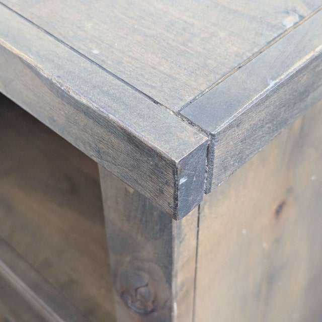 Brown Legends Furniture Joshua Creek Wooden File Cabinet With Drawer and Open Shelf For Sale - Image 8 of 9