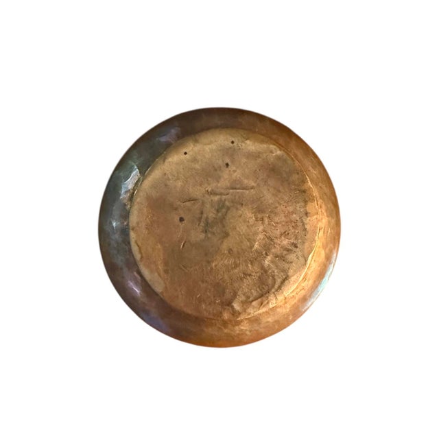 Mid 20th Century Vintage Mission / Arts & Crafts Hand Hammered Copper Vase For Sale - Image 5 of 6