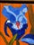 "Irises Caliente" is one of the "Little Gem" Series. (Please note that there were some minor scuffs on the painting, which...