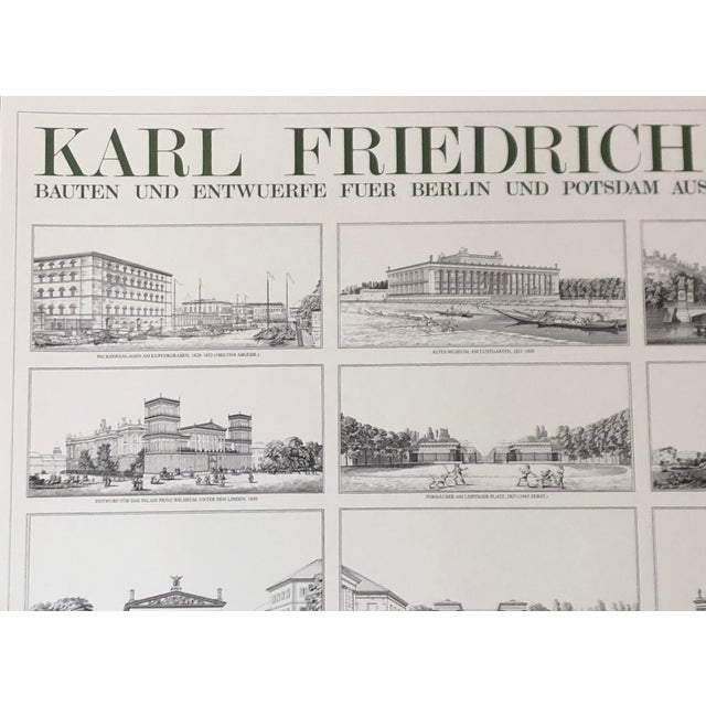 Buildings and Designs Poster by Karl Friedrich Schinkel, 1989 For Sale - Image 4 of 10