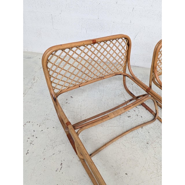 Italian Bamboo Single Beds, 1960s, Set of 2 For Sale - Image 6 of 16