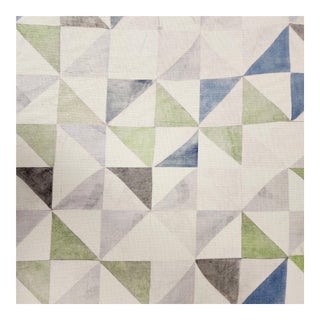 Jennifer Shorto Night Flying Bird Linen Designer Fabric by the Yard For Sale