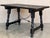 Wood Late 19th Spanish Walnut Dining or Desk Fratino Table With Iron Stretcher For Sale - Image 7 of 10