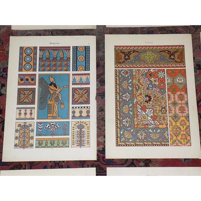 Antique 19th Century Folio Size Ornamental Design Lithographs - Set of 9 For Sale - Image 4 of 9