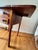 Antique English Hand-Constructed Cherry Drop Leaf Side/Work Table With Bobbin Legs For Sale - Image 9 of 15