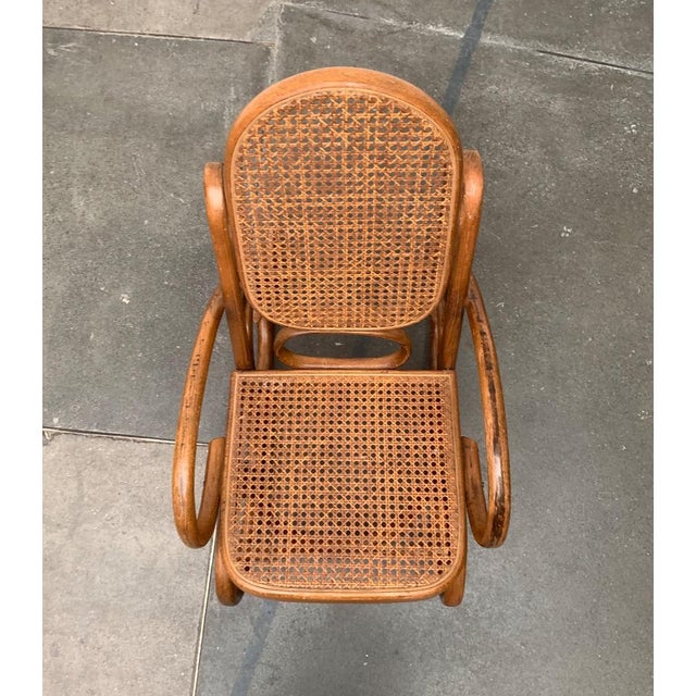 Wood Jugendstil Children Rocking Chair, 1910s For Sale - Image 7 of 18