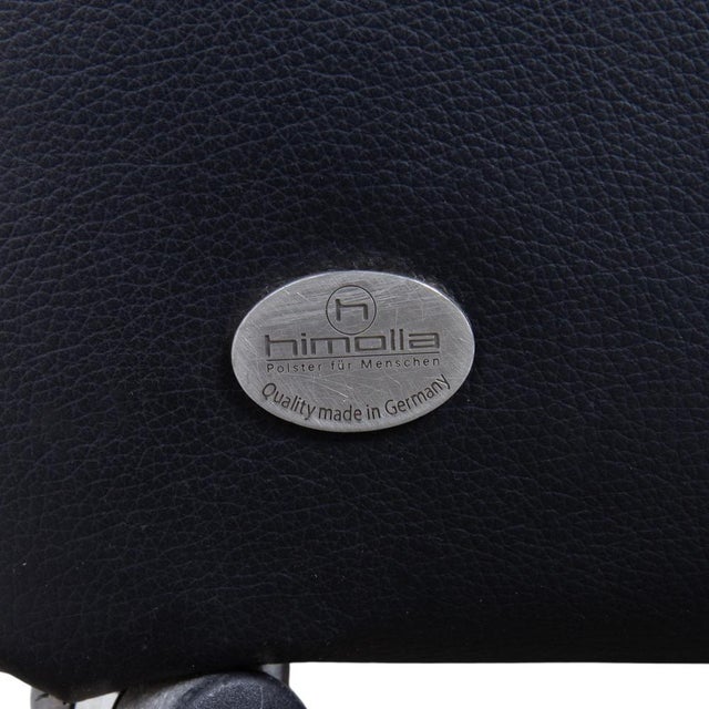 Armchair in Black Leather with Casters from Himolla For Sale - Image 10 of 15