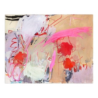 Contemporary Abstract Acrylic on Canvas "Godspeed" by Macha Poynder For Sale