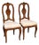 Set of Vintage Italian Inlaid Chairs, 1950 For Sale