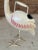 Coastal Whimsical Metal Hand Painted Flamingo Watering Can For Sale - Image 4 of 10