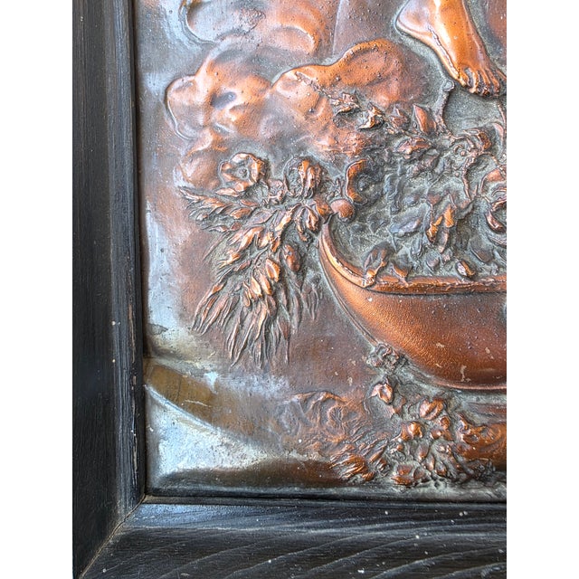 Rare. Original Karl Sterrer "Aurora" Copper Reppouse', c.1890, Art Nouveau For Sale In Detroit - Image 6 of 12