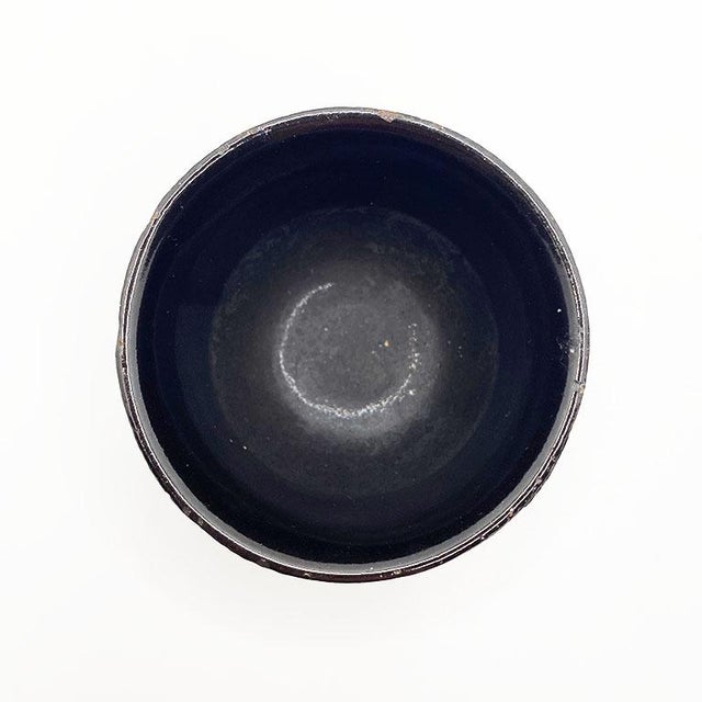 Chinoiserie Black Knobby Iron Tea Cups - a Pair For Sale In Oklahoma City - Image 6 of 7