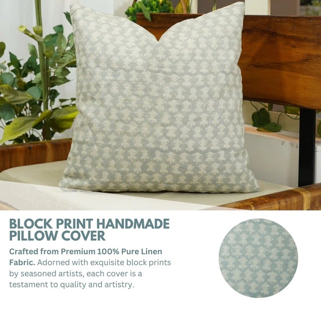 Introducing the "Traz" block print handmade cushion cover – a bold fusion of minimalism and heritage.Crafted from high-...