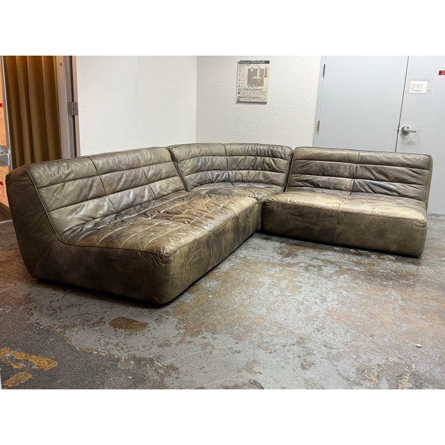Modern Timothy Oulton Shabby Sectional Sofa, Set of Three For Sale - Image 3 of 12