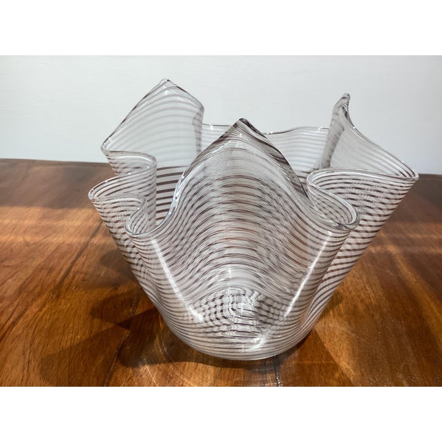 Murano Glass Handkerchief Vase from Bibierre, 1970s For Sale - Image 4 of 10