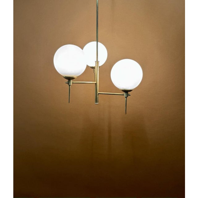 Chandelier from Maison Lunel, France, 1950s For Sale - Image 4 of 9