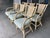 Vintage Organic Modern Rattan Swivel Dining Chairs With Arms and Cane Backs – Set of 6 For Sale - Image 4 of 17
