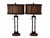 Bamboo Style Lamps With Oval, Wovan Shades For Sale - Image 4 of 4
