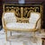 Fall in love with the timeless elegance of this exquisite French-style bench. This refined piece showcases a beautiful...