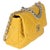 Traditional Yellow Quilted Lambskin Large Chanel 19 Flap Bag For Sale - Image 3 of 9